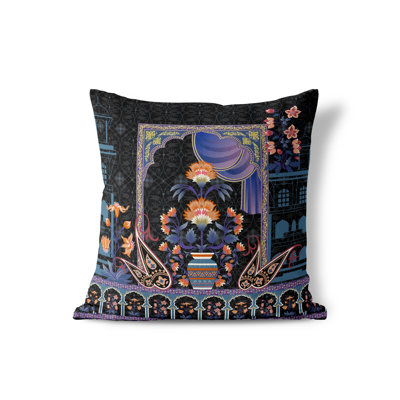Mughal Paradise Outdoor Throw Pillow