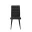 Tufted Upholstered Side Chair in Black
