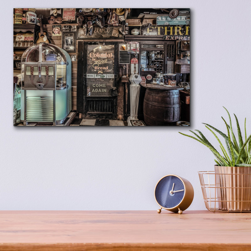  «Country Store 1» par Decent Exposures, art mural en verre acrylique, 16 po x 12 po