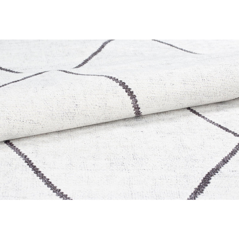Luxurious Machine Washable Area Rug, 4.9 x 7.5 Feet, 100% Polyester, 1850 g/m², Pile Height: 0.2 inches | Eco-Friendly Recycled Poly Cotton Backing | Perfect for Living Room & Bedroom, Soft and Durable Design