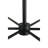 6 - Light Steel Wagon Wheel Chandelier