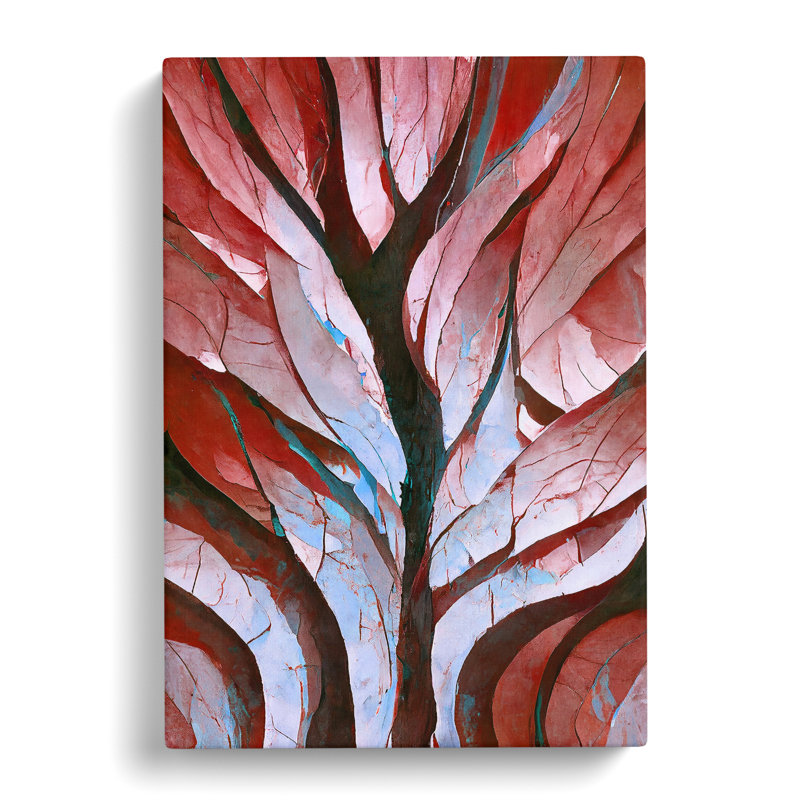 The Abstract Trees No.5 - Print, No Matte, 50cm H x 35cm W, Wrapped Canvas