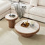 Table basse de 35,43 pouces en pierre frittée avec plateau en panneau de fibres à densité moyenne robuste pour le salon, la chambre à coucher et la salle de réception-129764123-129764120