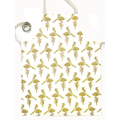 French Home Sugarbird Apron - Chartreuse