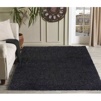 Esterly Solid Colour Shag Area Rug