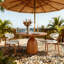 Bois massif Coralie + 4 chaises