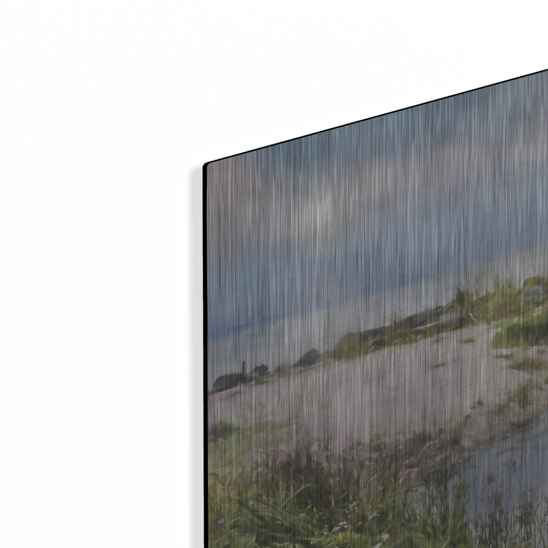 «Lake Coast» par Lori Deiter, art mural en métal, H 12 po x l 16 po
