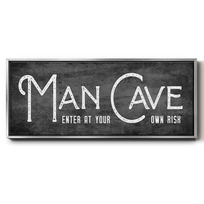 «Man Cave», toile encadrée