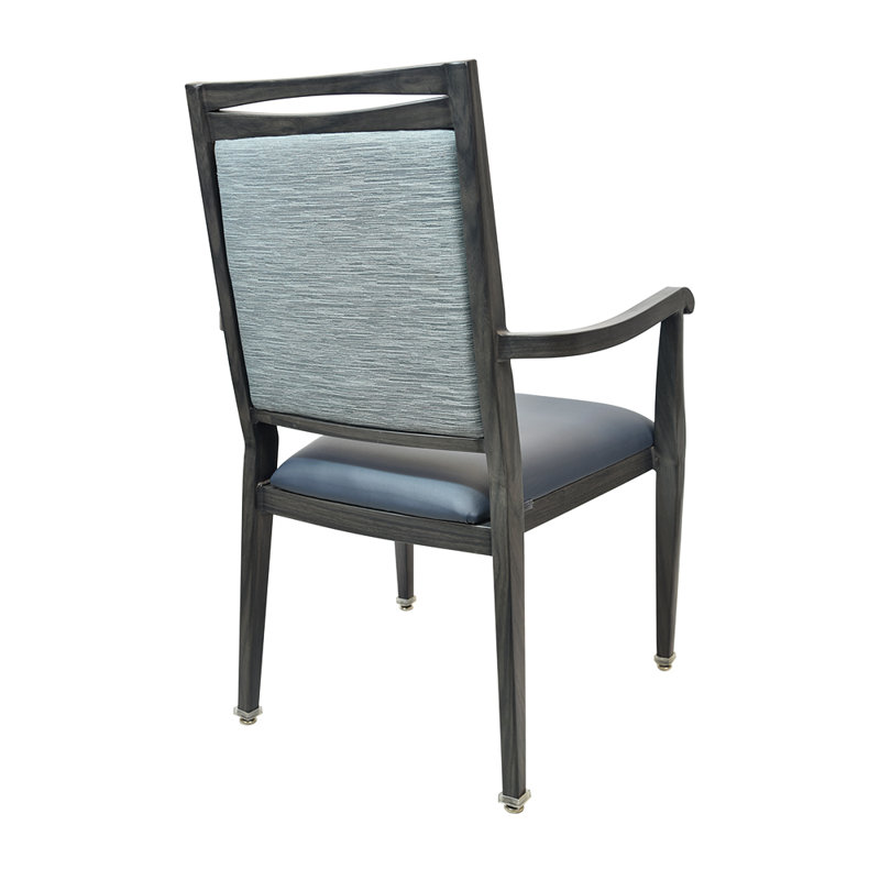 Chaise avec accoudoirs Ada, Ardoise, Dillon Thunder; bleu fumée Winslow