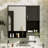 29'' X 28'' Modern Wall Mounted Bathroom Medicine Cabinet, Bathroom Wall Storage Cabinet With Mirror, Over The Toilet Space Saver Cabinet With Towels Bar-1485427799
