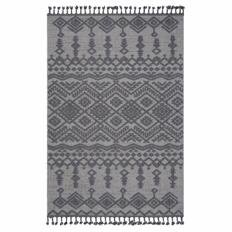 Machine-Woven Area Rug, Traditional Rug For Indoor And Outdoor, Rectangle 7'9" x 10'