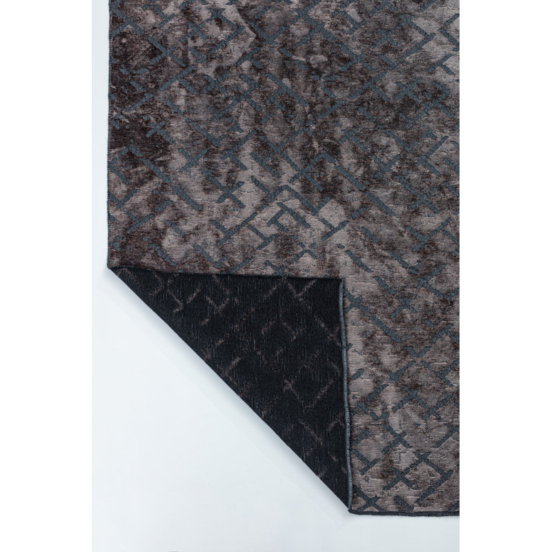 Rapture Gray Abstract Luxury Area Rug, Rectangle 7'10" x 11'2"
