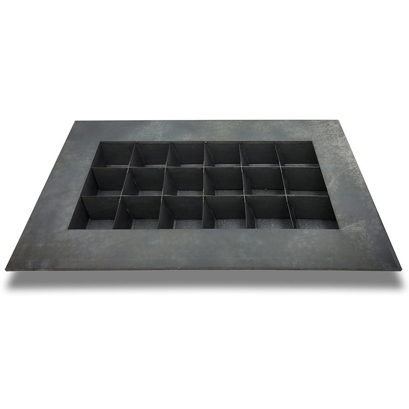 Pot de fleurs mural en acier Willamette, Zinc noir, H 14,2 po x l 14,2 po x P 3,63 po