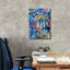 Toile épique Graffiti «Crazy Abstract Gardens No. 11» par Lindsey McAlister, art mural 18 po x 26 po