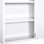 Armoire à pharmacie blanche verrouillable à 3 niveaux pour fixation dans la cuisine, acier