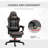 Racing Gaming Chair Diamond PU Leather Office Gamer Chair High Back Swivel Recliner With Footrest, Lumbar Support, Adjustable Height-1544176640