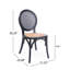 2 chaises rétro pour salle à manger - courbes élégantes, siège, bois, noir mat avec charme arrondi, pieds en bois