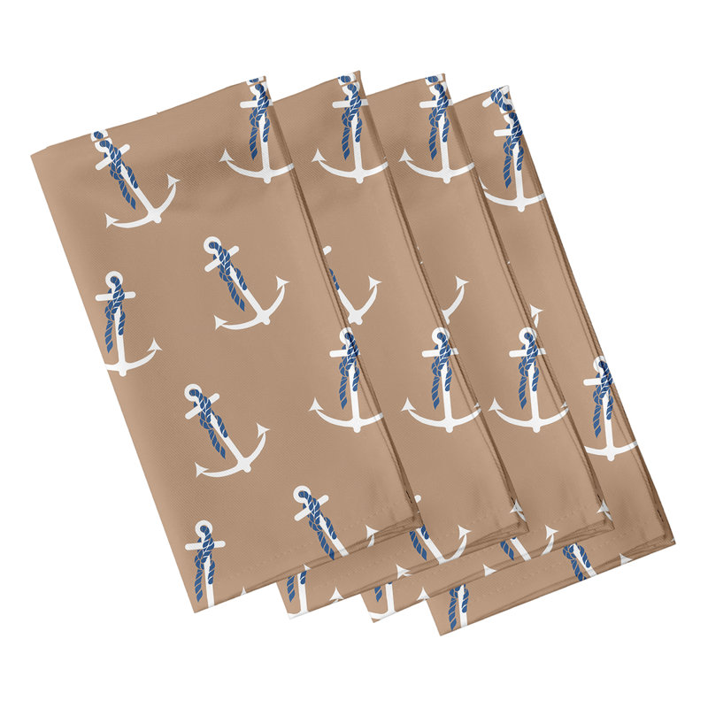 Harp Polyester Square Napkin, Brown