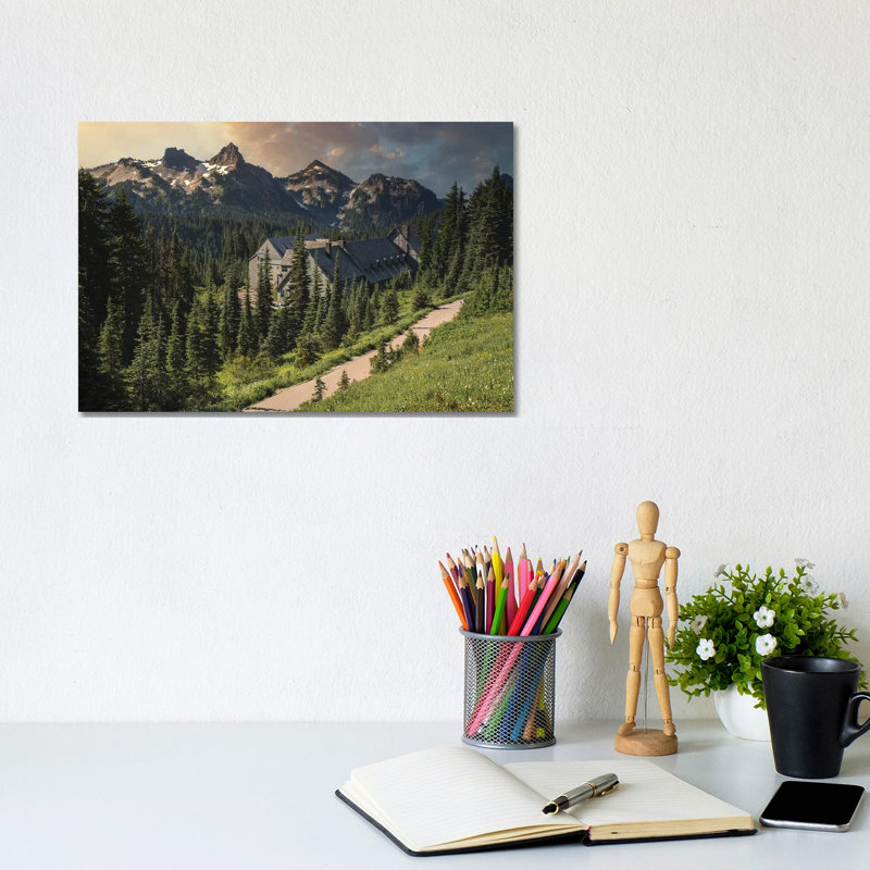 Lodging At Mt Rainier by Louis Ruth - Wrapped Canvas Print, 20.32 cm H x 30.48 cm W