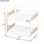 Lit superposé simple au dessus d'un lit simple en métal avec garde-corps, 3 marches, bords arrondis lisses, fabrication robuste, lit détachable industriel pour adolescents blanc, barrières de sécurité de 15,9 pouces, espace de 8,1 pouces, espace idéal