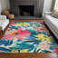 Tapis rosé intérieur / extérieur lavable à la machine Claudian ACN1482-109534395