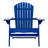 Durable Acacia Wood Folding Adirondack Chair With Traditional Slats For Outdoor Relaxation And Easy Storage-1254293924
