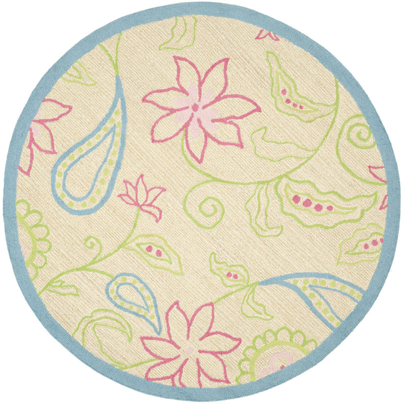 Claro Hand Tufted 80% Wool; 20% Cotton Rug, Round 6'