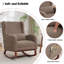 Chaise berçante de 30 po de largeur avec pieds et repose-pieds en bois massif-1501501096