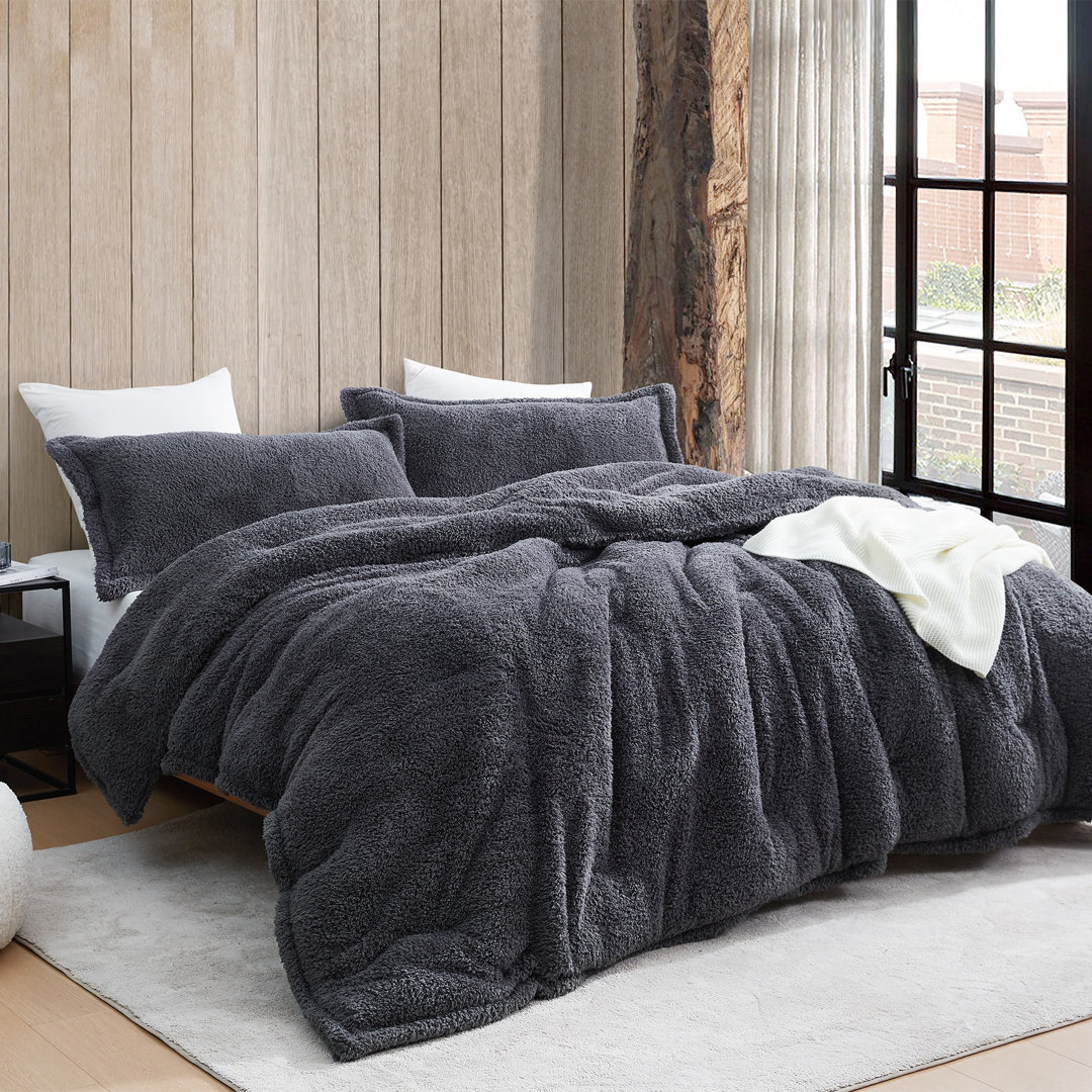 Shankapotomus Dark Gray Coma Inducer Oversized Comforter Set Byourbed 