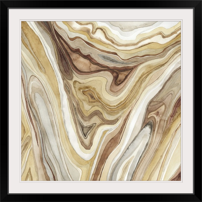 « i » megan meagher, reproduction d’art Agate, H 32 po x l 32 po x P 1 po, Cadre noir