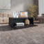 Shan Minimalist Coffee Table with Pull-Down Cabinet and Open Shelf