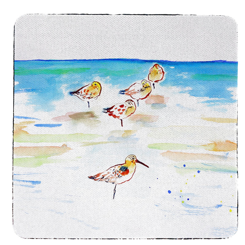 Cinq sous-verres Sanderlings