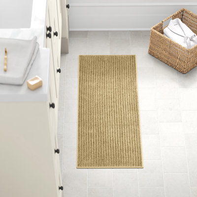 Viridian Nylon Bath Rug with Non-Slip Backing