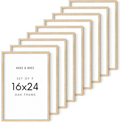 Solid Wood Picture Frame - Set of 9