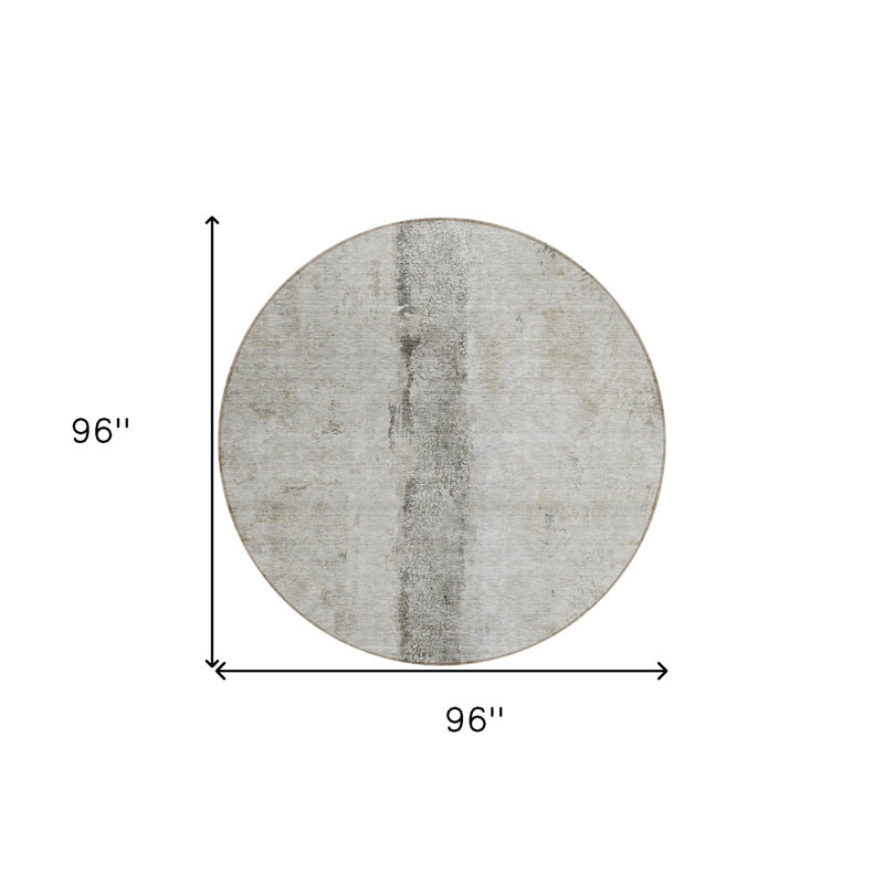 Tapis beige rond 8 po