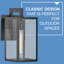 Lanterne murale d'extérieur 1 lumière Ansley-48835934