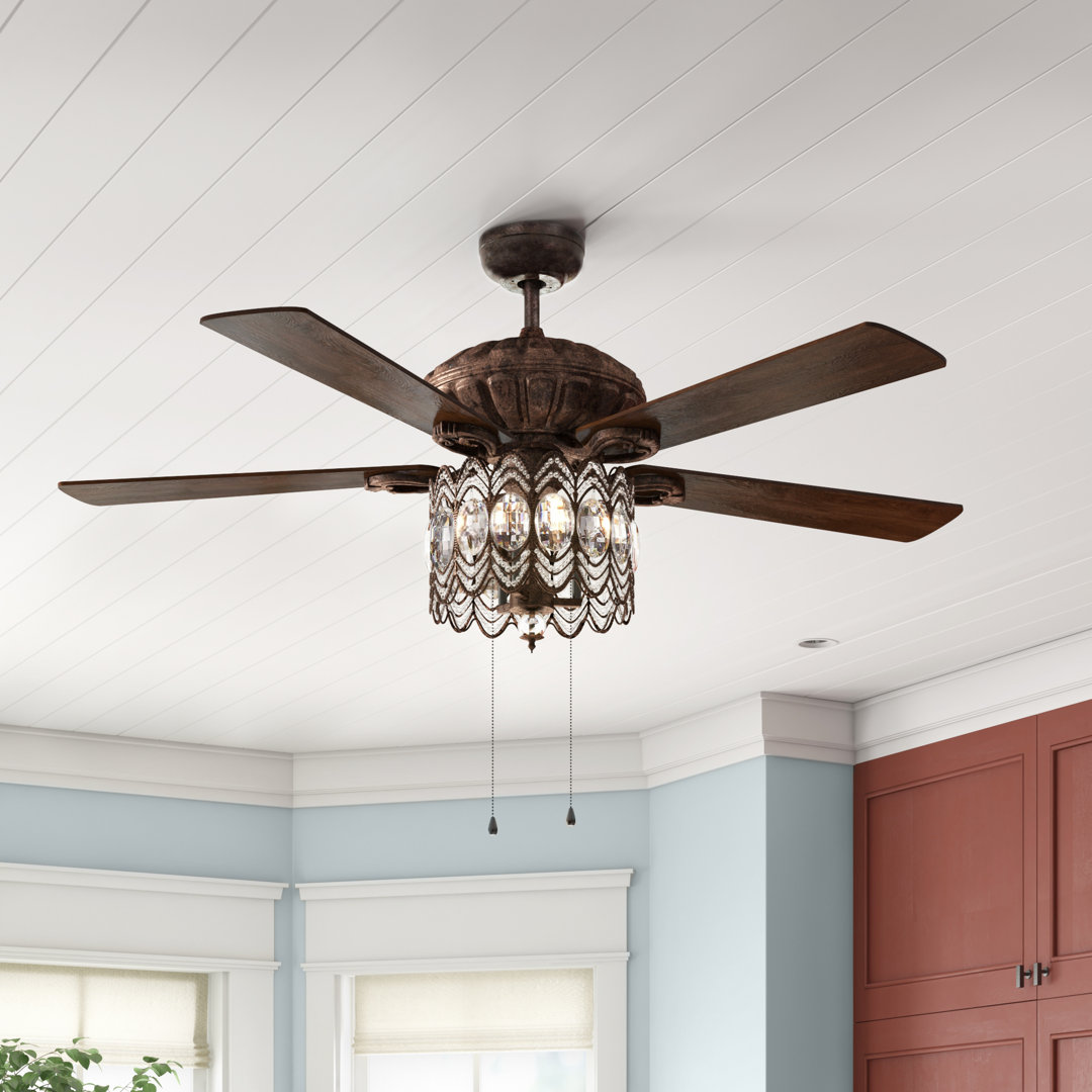 Geraghty 52'' Ceiling Fan with Light Kit Astoria Grand