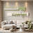 Cream Wood Wall Art With Hydroponic Vase - Living Room Sofa Decor-1180101279-1180101276
