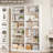 Geng 74.3"H X 47.2"W Wood Double 6-Tier Standard Bookcase-1338053995-1292376949