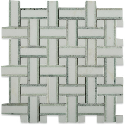 Carreau de mosaïque de mur et de plancher en marbre poli 1 po x 3 po Yarn Yarn