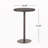 Outdoor 26" Round PE Rattan Bar Table, Multibrown