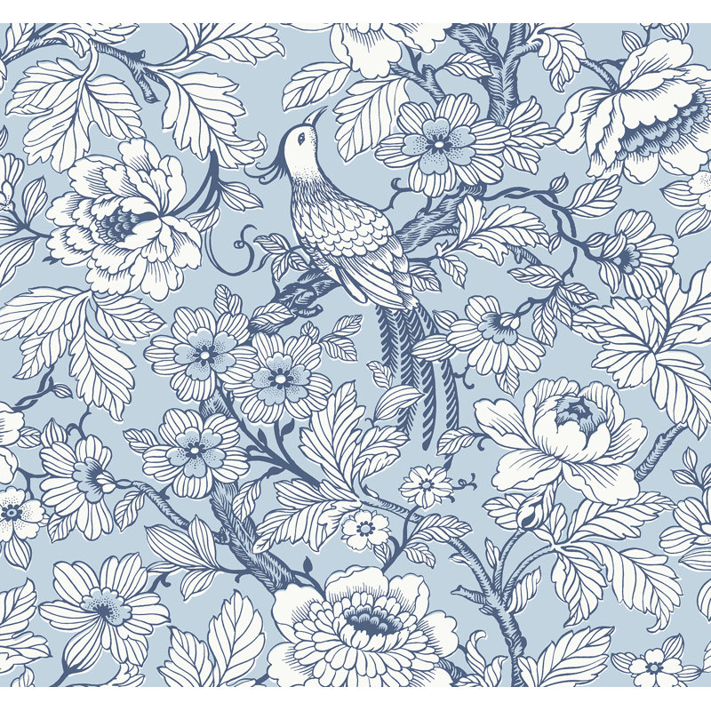 Rouleau de papier peint Hainesport, Bleu clair