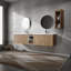 Meuble-lavabo mural avec lavabo et armoire latérale-114705326