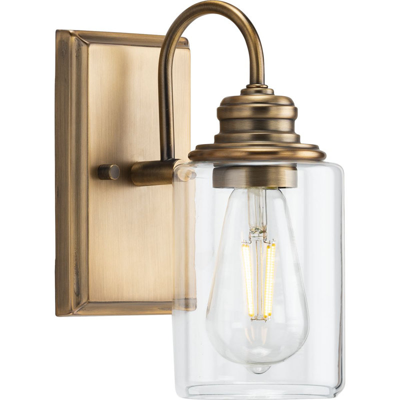 Aiken Armed Sconce, Vintage Brass