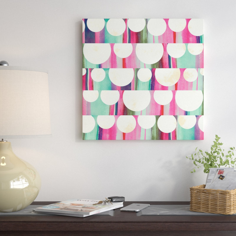 Lanternes par Sara Franklin - impression sur toile tendue, H 18 po x l 18 po x P 1,5 po, Toile avec cadre noir, Pas de tapis