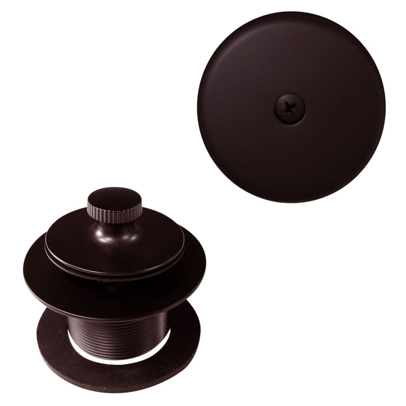 1-1/2" Twist & Close Bathtub Drain Trim Set with One-Hole Overflow, Oil Rubbed Bronze