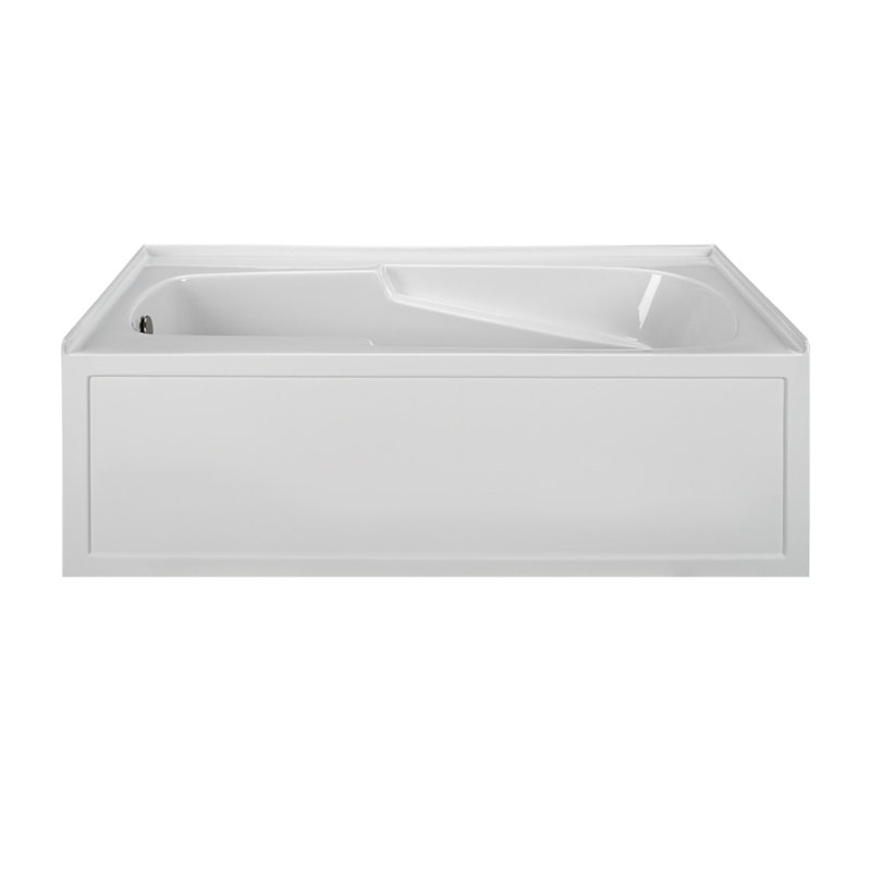 Reliance® 60" Whirlpool Bathtub, White, Left, 60" L x 42" W