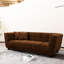 Mid-Century moderne 2 chameaux avec revêtement doux et structure en velours lisse et confortable: 2 avec rembourrage en éponge haute