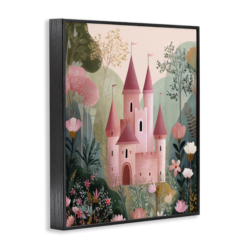 Château pour une princesse, estampe numérique, design par Christine Simpson Art, H 14 po x l 11 po