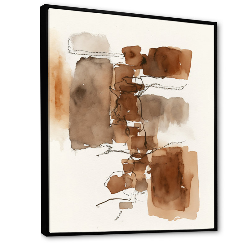 Aristel - reproduction sur toile, L 12 po x H 20 po, Toile avec cadre flottant noir